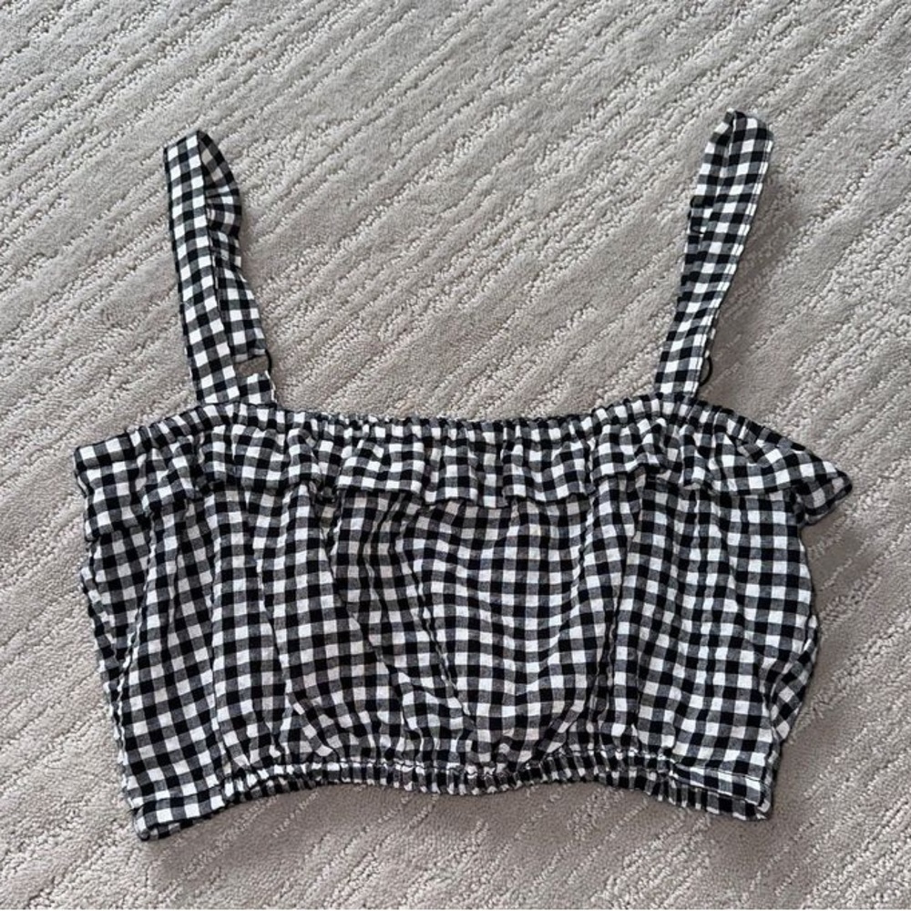 Divided‎ Gingham Tank Top Women’s Size 6